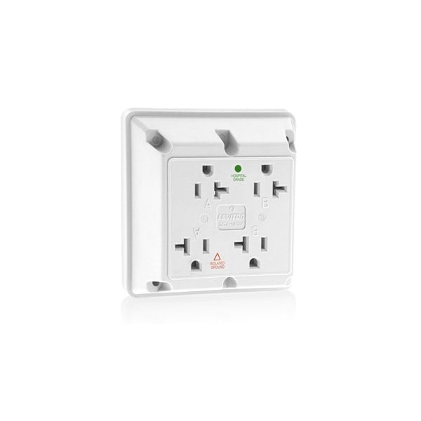 Leviton Four-In-One Receptacles 20 Amp, 125 Volt 21254-IGW - main
