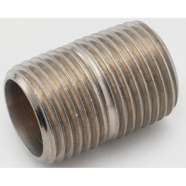 Anderson Metals Pipe Nipple, 1 in, NPT, Brass, 630 psi Pressure, 1-1/2 in L 38300-16 - main