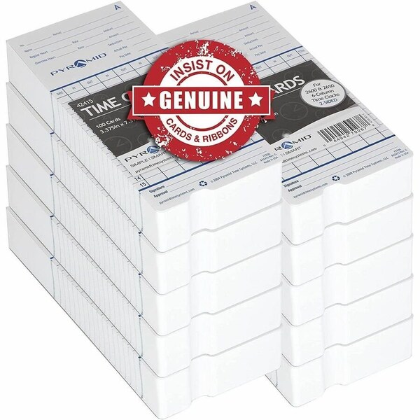 Pyramid Time ATTENDANCE CARDS, 2600/2650, 1000/PK 42415MB - main