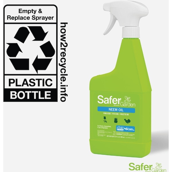 Safer Garden 24 Oz. Ready To Use 3-in-1 Neem Oil Trigger Spray SG5180 - main