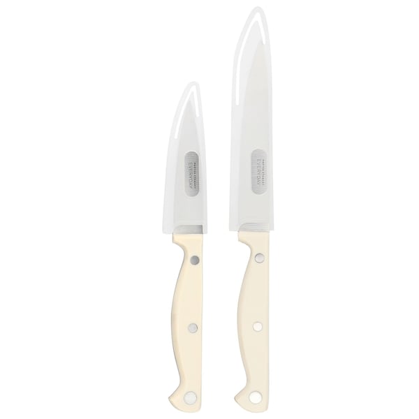 Martha Stewart Everyday Keswick 2 Piece Cutlery and Sheath Set in Linen 141042.02 - main