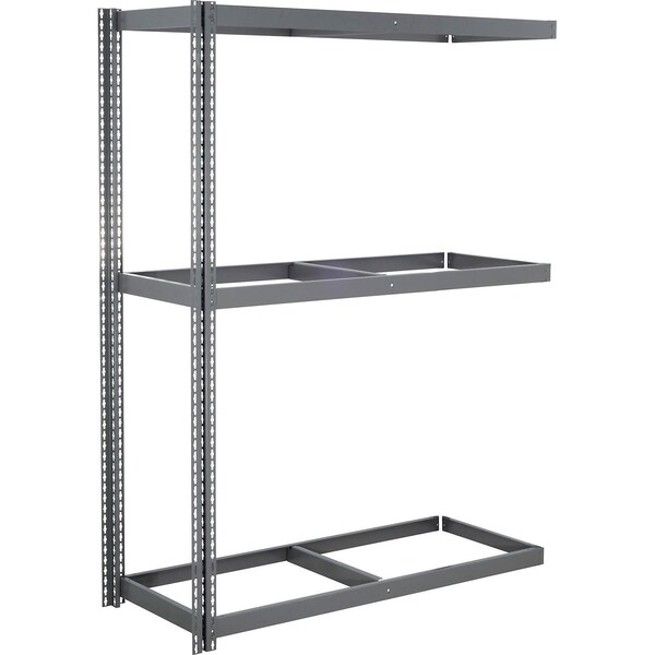 Global Industrial 3 Shelf, Heavy Duty Boltless Shelving, Add On, 72"W x 15"D x 72"H, No Deck B3163954 - main