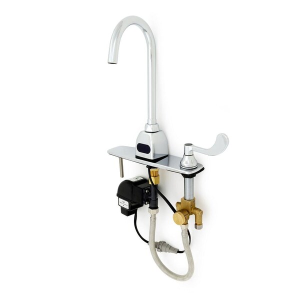 Zurn AquaSense Snsr Btty Pwr Fct, 0.5 GPM Aer, Abv Deck Mixer w/8ft' Cvr Plt Z6920-XL-ADM-2-H4 - main