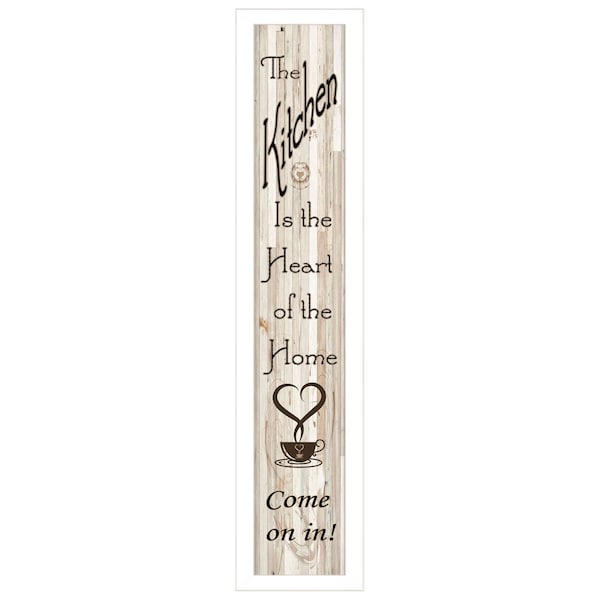 Homeroots Kitchen Is The Heart of The Home 10 White Framed Print Kitchen Wall Art 405382 - main