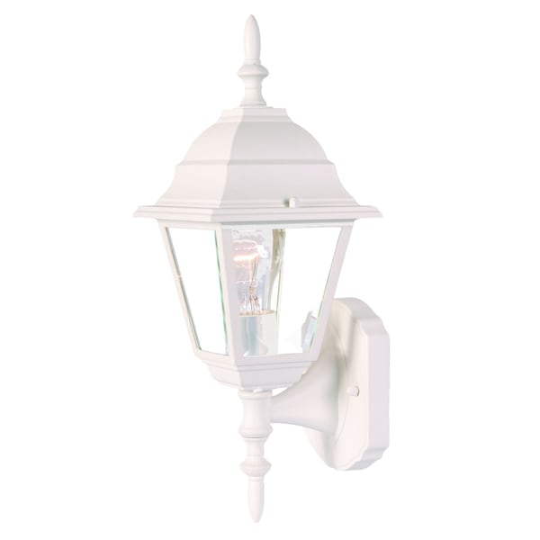 Homeroots Distressed White Swing Arm Outdoor Wall Light 398544 - main
