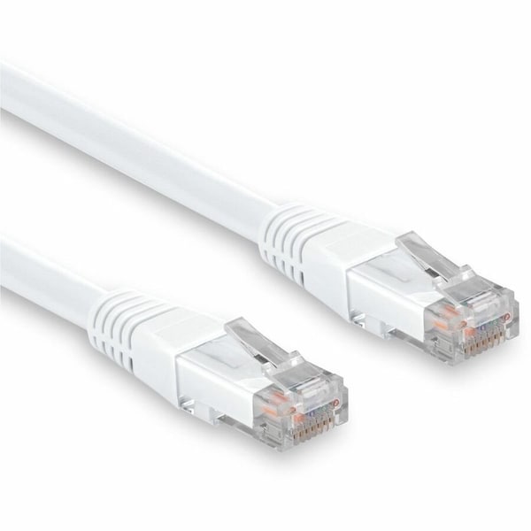 Rocstor 5 FT CAT6 ETHERNET CABLE - MOLDED -WHITE Y10C809-WT - main