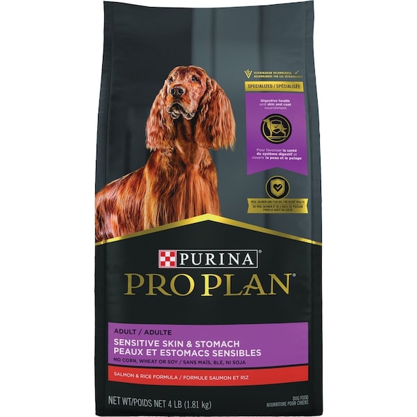 Purina Pro Plan Sensitive Skin & Stomach 4 Lb. Salmon & Rice Flavor Adult Dog Food 382004 - main