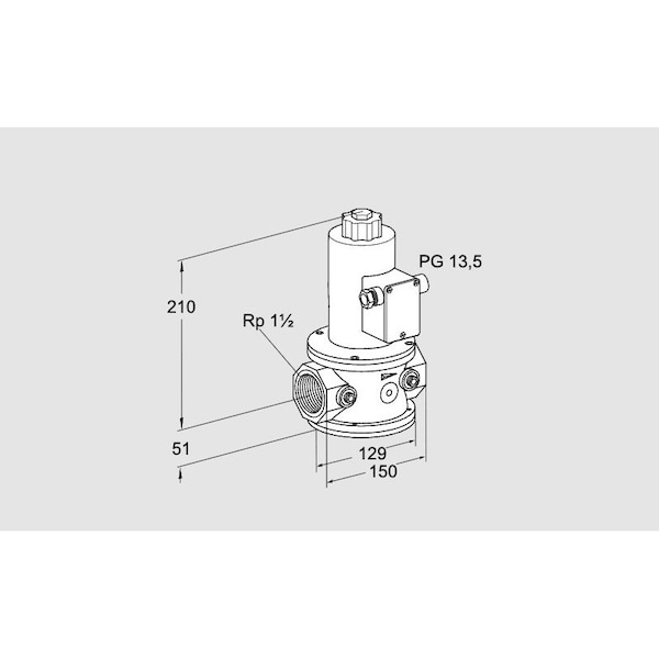 Honeywell Kromschroder 1.5in Rp Sol Gas Valve VG 40/33R10NQ33 KS85260200 - main