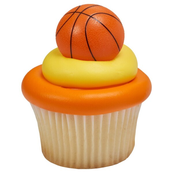 Loonballoon CakeDrake BASEBALL Ball Sports 12 3D Cupcake Party Plastic Topper Decorarations Cupcake Rings LoonBallon- dalv1767 - main