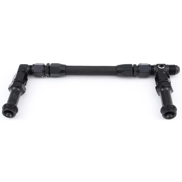 Fragola 930002-BL 0.88-20 in. Holley 4150 -6 AN Premium Fuel Line Kit, Black FRG930002-BL - main
