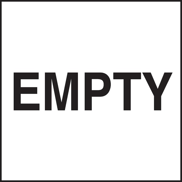 Accuform SHIPPING LABEL EMPTY 6 X 6 UNIT OF MSL22D - main