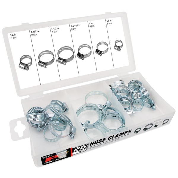 Performance Tool 26-Pc Hose Clamp Assortment W5348 - main