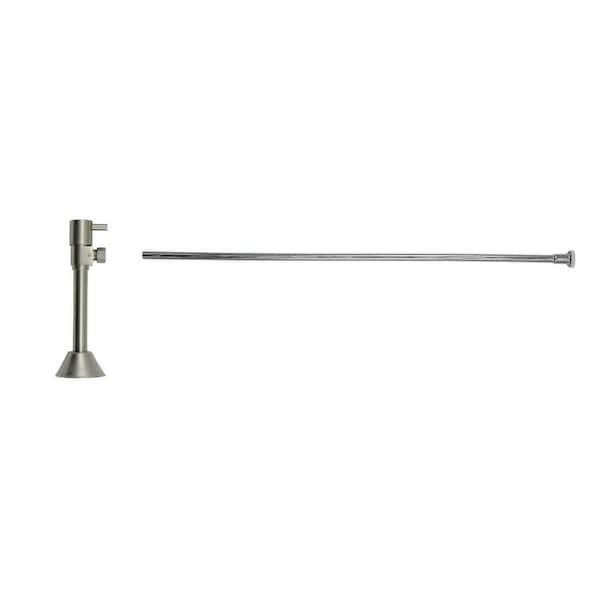 Mountain Plumbing Toilet Kit - Lever Handle 1/4 Turn Ceramic Valve (MT516L) in Satin Brass MT5160L-NL/SB - main