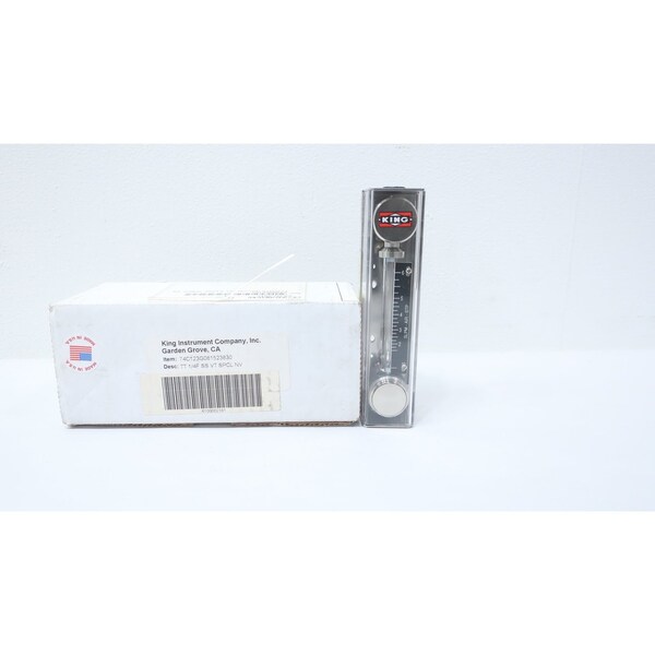 King VARIABLE AREA FLOW METER 0-6SLPM 1/4IN NPT 74C123G081523830 - main