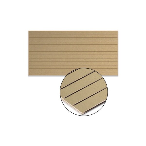 Specialty Store Services Paint Grade Horizontal Slatwall Panel, 4' H X 8' W 2951PG - main