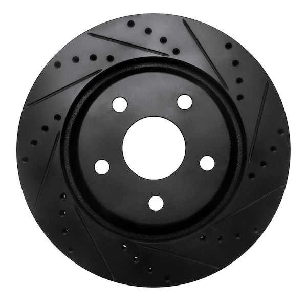 Dynamic Friction Co DFC Brake Rotor - Drilled and Slotted - Black 633-42033R - main