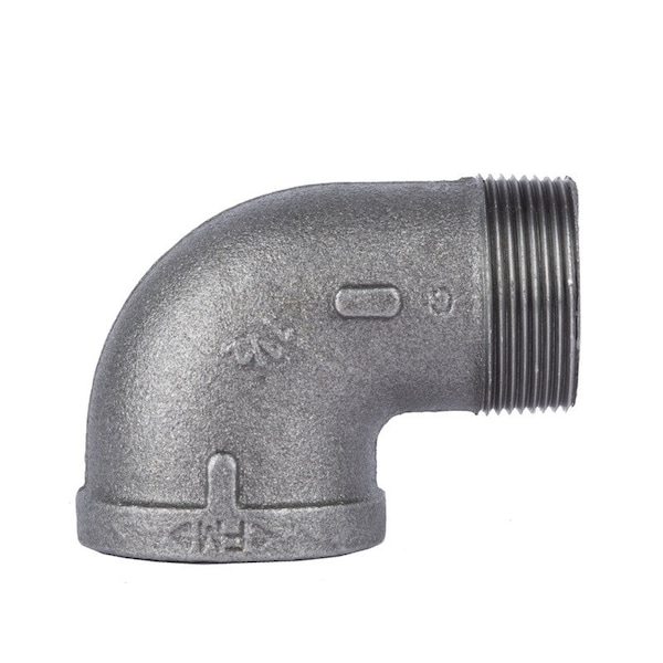 Stz Industries 1-1/2 in. MIP each X 1-1/2 in. D FIP Black Malleable Iron 90 Degree Street Elbow 501543 - main