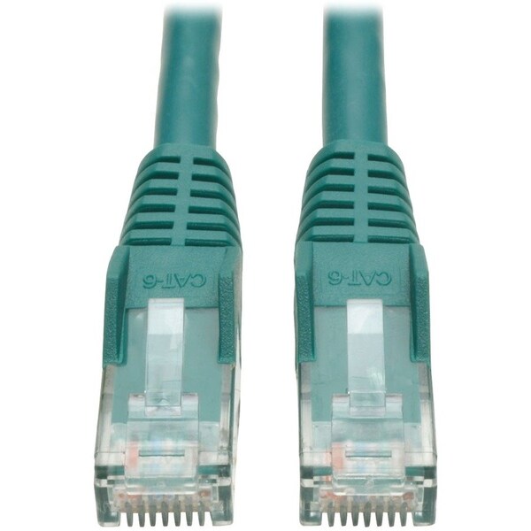 Eaton Tripp Lite Series Cat6 Gigabit Snagless Molded UTP Ethernet Cable RJ45 M/M, PoE, Green, 25 N201-025-GN - main