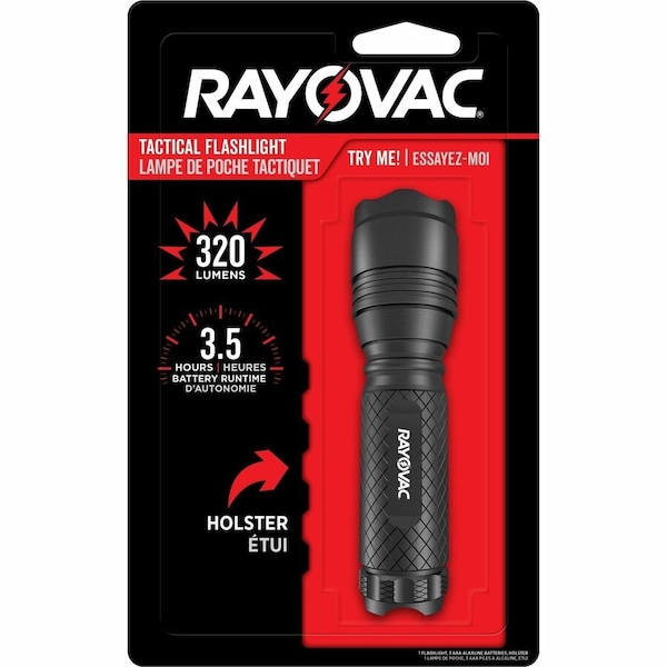 Rayovac LED Flashlight, Alkaline AAA, 260lm RN3AAA-BA - main