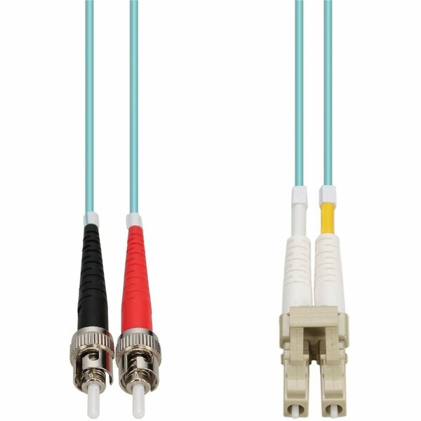 Add-On 1.5m ST to LC Aqua OM4 Duplex OFNR (Riser-Rated) Fiber Patch Cable ADD-ST-LC-1-5M5OM4 - main