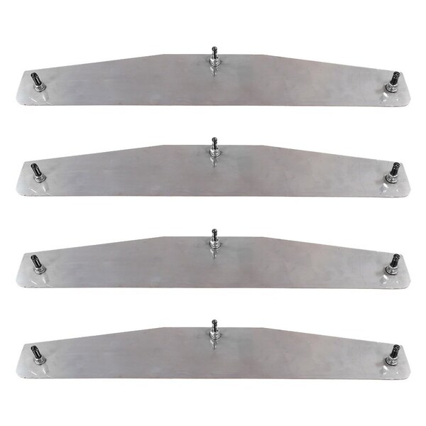 Mytee Products Stainless Steel, Silver, 4 PK MUDFLAP-WT424-SSx4 - main