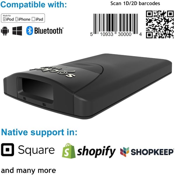 Socket Mobile Socketscan S840, 2D Barcode Scanner, Black CX3388-1846 - main
