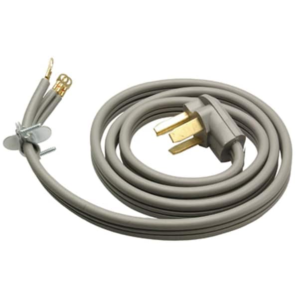 Dendesigns 09124ME 4 ft. Gray Flat Dryer Cord DE575372 - main