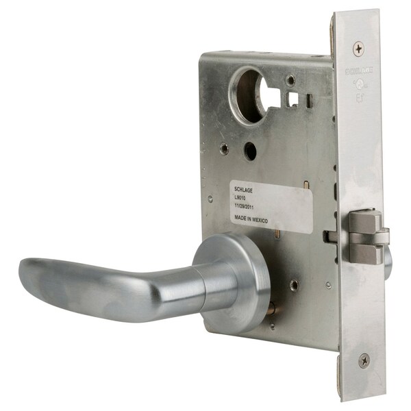 Schlage Grade 1 Fail Safe Electric Mortise Lock, Less Cylinder, 07 Lever, A Rose, Satin Chromium Plated Fin L9092ELL 07A 626 - main