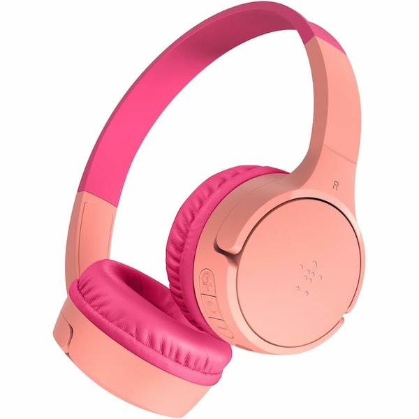 Belkin Soundform Kids On Ear Headphones, Pink AUD002btPKV3 - main
