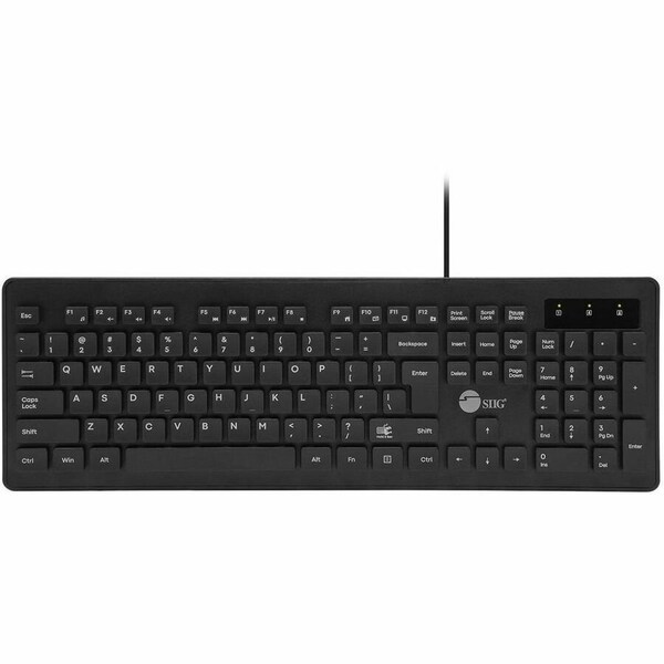 Siig INDUSTRIAL / MEDICAL GRADE WASHABLE & DUSTPROOF USB MULTIMEDIA KEYBOARD, IP68 CO JK-US0U11-S1 - main