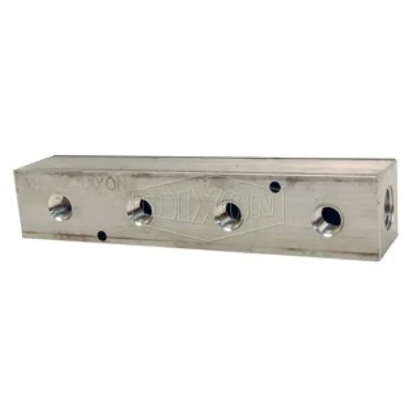 Dixon Bar Manifold, 1 3/8 in NPT Inlets x 4 1/4 in NPT Outlets, Aluminum, Domestic AMF32 - main