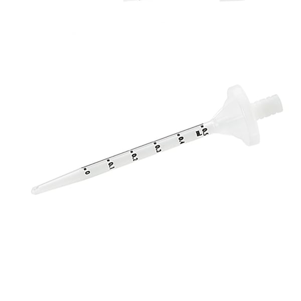 Nichiryo America Stepper Syringe, Non-Sterile 0.5ml capacity, 100/cs, Fits Dispenser 8100A., 100PK 8100A-0.5 - main