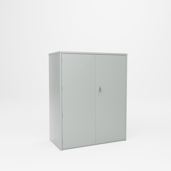 Pucel Heavy Duty Storage Cabinet, 48 in W x 60 in H x 24 in D, 3 Adjustable Shelves, Gray HDSC-4860-24-3 - main