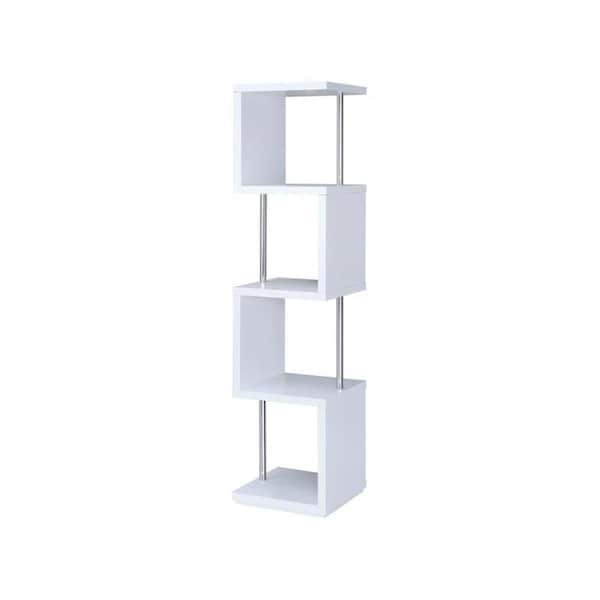 Coaster 66.5 x 15.5 x 15.5 in. Home Office Bookcase, White 801418 - main