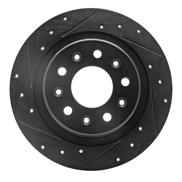 Dynamic Friction Co DFC Brake Rotor - Drilled and Slotted - Black 633-47075L - main