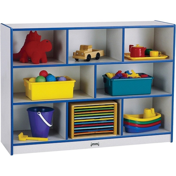 Jonti-Craft Rainbow Accents Super-Sized Single Mobile Storage Unit, Blue 2691JCWW003 - main