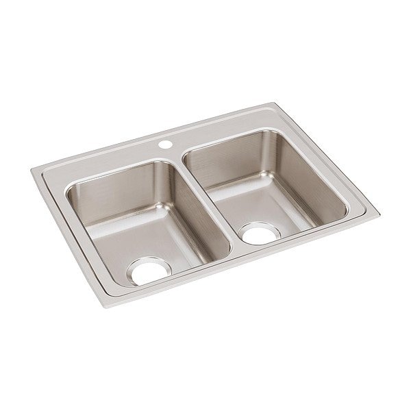 Just Manufacturing Bowl Drop-In Sink, 29"x22"x7.625", Gray DL2128A2-J - main