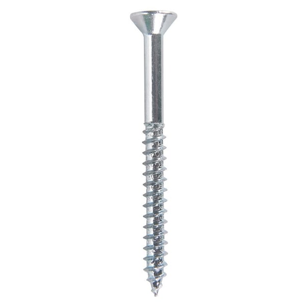 Hillman No. 12 X 2-1/2 in. L Phillips Zinc-Plated Coarse Wood Screws, 100PK 40165 - main