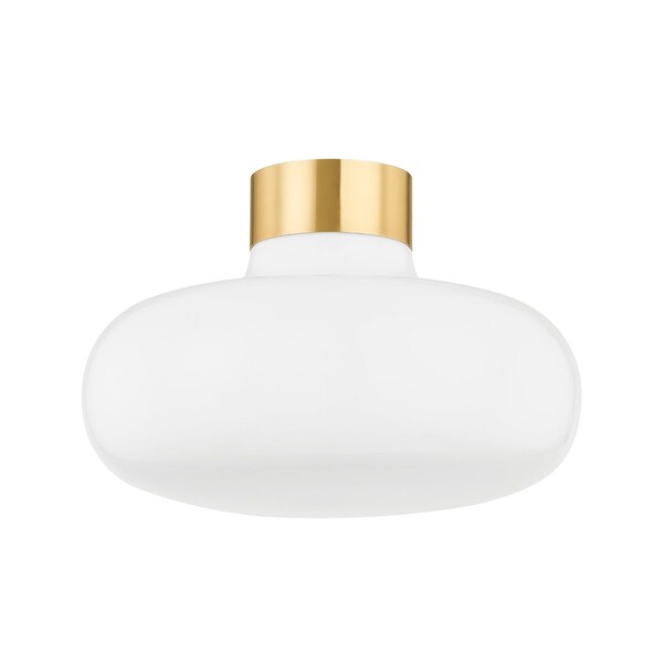 Mitzi Eliana 1 Light Flush Mount 21.25 In. Aged Brass H785501-AGB - main