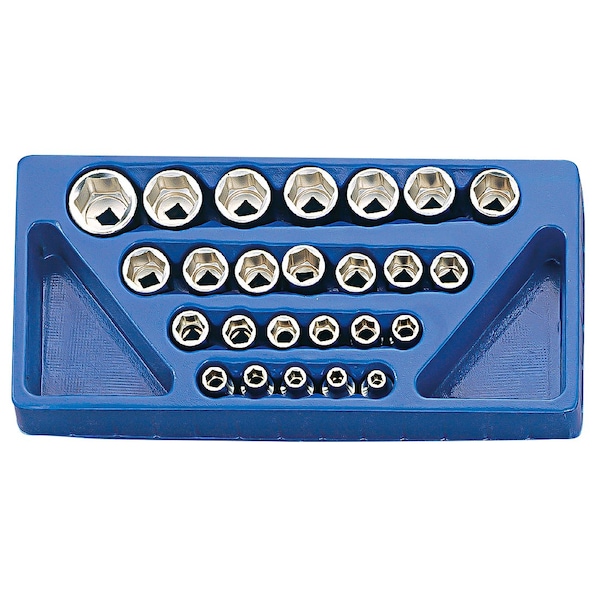 Genius Tools 25PC 1/2in Dr. Metric Hand Socket Set SS-425M - main