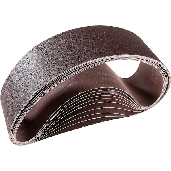 Grizzly 4" x 36" A/O Sanding Belt 60 Grit, 10PK T21479 - main