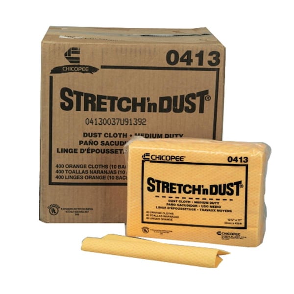 Excellent Appliances Strtch N Dust Cloth Orange/Yellow 5 Cases of 20 Bags EX3577939 - main