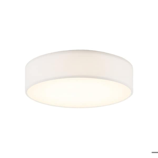 Afx Ashland LED Flush Mount - 12in Dia. - White Linen ALDF12LAJUDWH - main