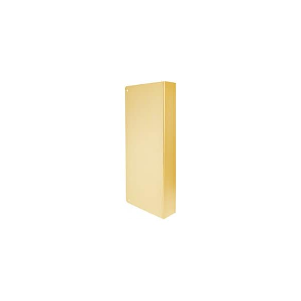Don-Jo Mfg Blank Door Wrap 1-3/4in Door, 4-1/4in W x 9in H, 605/US3 Polished Brass 40-PB-CW - main