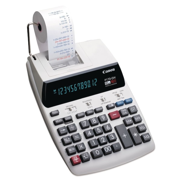 Canon P170-DH-3 Printing Calculator, Black/Red Print, 2.3 Lines/Sec 2204C001 - main