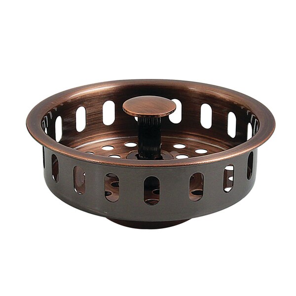 Kingston Brass Kitchen Sink Basket Strainer, Antique Copper KBP2006AC - main
