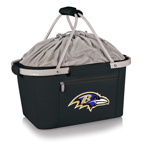 Picnic Time Family Of Brands NFL Baltimore Ravens - Metro Basket Collapsible Cooler Tote 645-00-175-034-2 - main