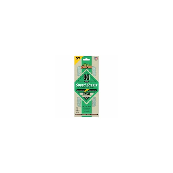 Ali Industries Premium Sanding Speed Sheets, Hook and Loop, 80 Grit, 3-2/3 x 9-In., 5-Pk. 7471 - main