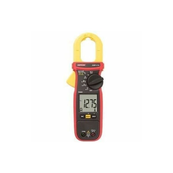 Amprobe Digital Clamp Meter, LCD, 600 A, 1.2 in (30 mm) Jaw Capacity, CAT III 600V Safety Rating AMP-210 - main