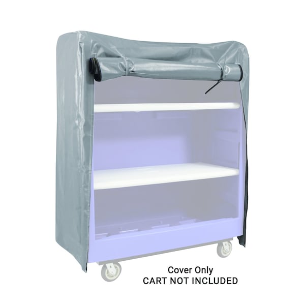 Royal Basket Trucks Vinyl Cover, 61" H, 50 1/2" L, Gray G49-GGX-BVN - main